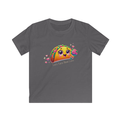 🌮 Let's Taco 'Bout Love 💖 Kids Softstyle Tee ✨ Spread the love this Valentine's Day! - Whippie's