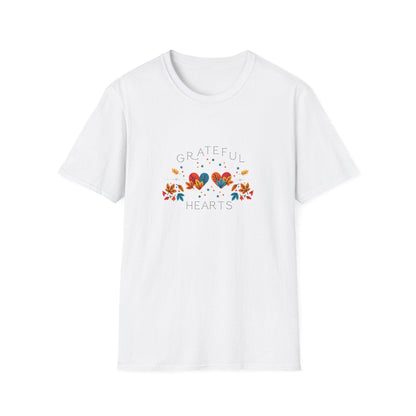 Grateful Hearts - A Family Affair 🧡💛❤️ - Two Hearts - Unisex T-Shirt - Whippie's