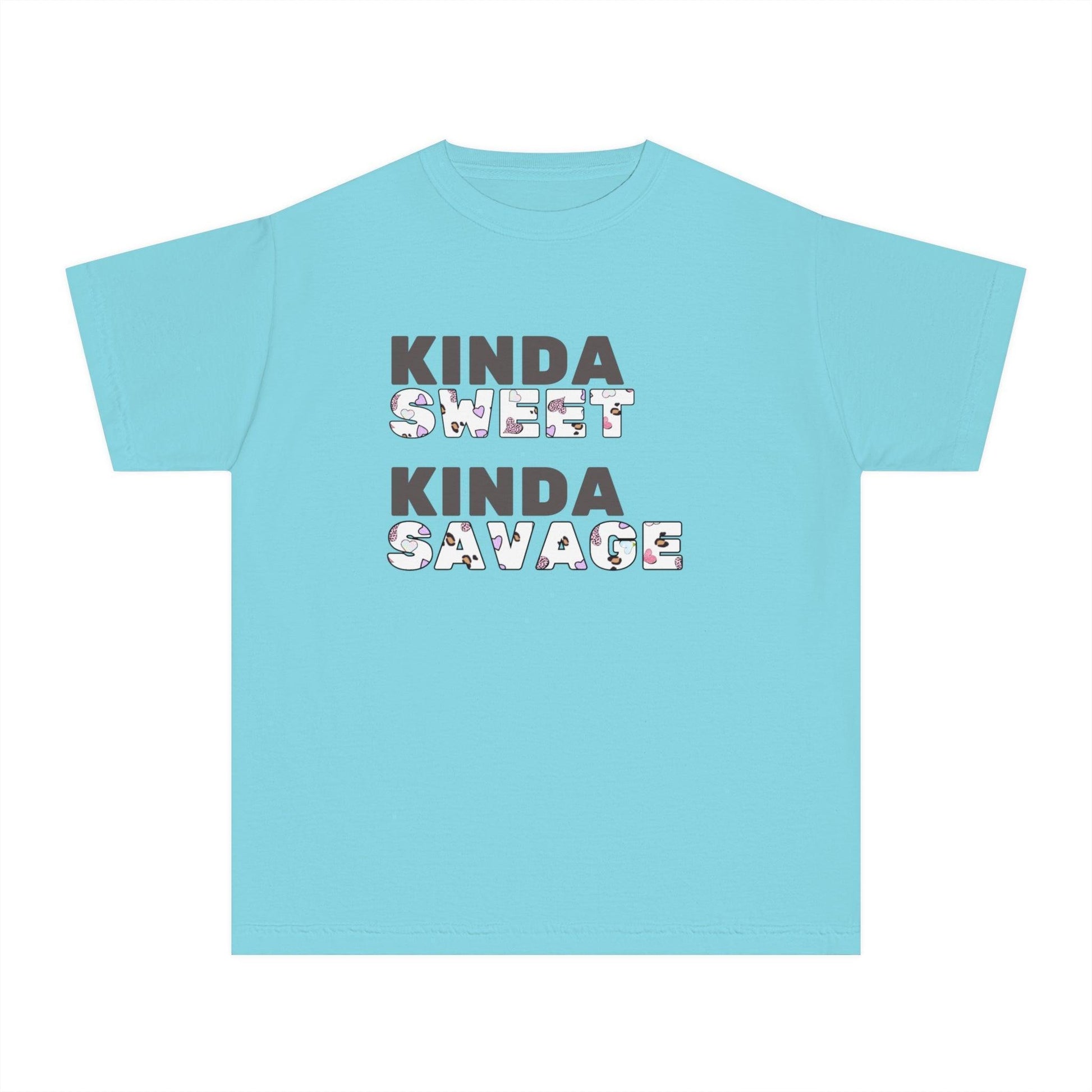 ✨ Kinda SWEET Kinda SAVAGE 😎 Youth Midweight Tee 💖 - Whippie's