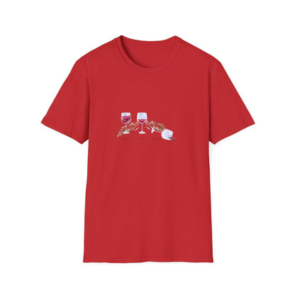 Drink Drank Drunk 🍷🍷🍷 - Holiday Edition - Unisex Softstyle T-shirt - Whippie's