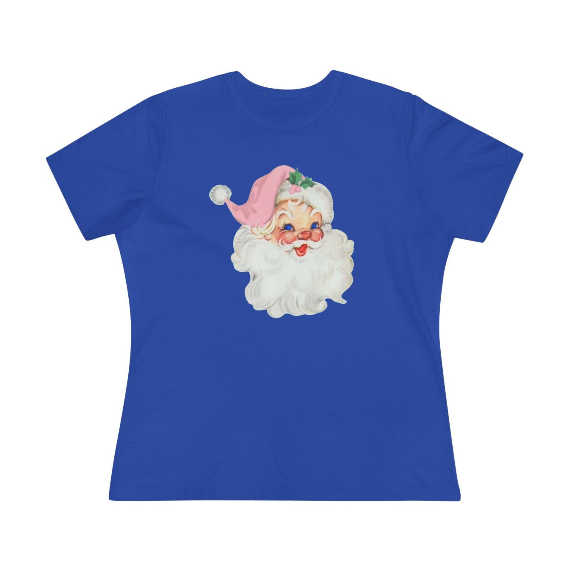 Blue-Eyed Santa Tee - Santa's Got the Blues (and We Love It!) 💙🎅 - Women's Softstyle Tee - Whippie's
