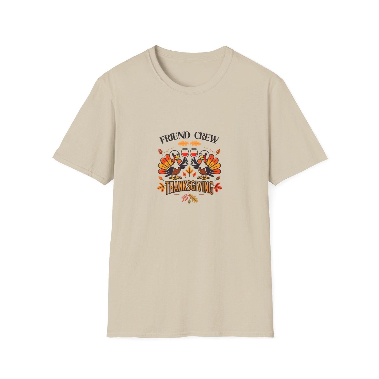 Thanksgiving Friends Crew - Cheers to the Crew! 🦃🥂🍁 Unisex T-Shirt - Whippie's