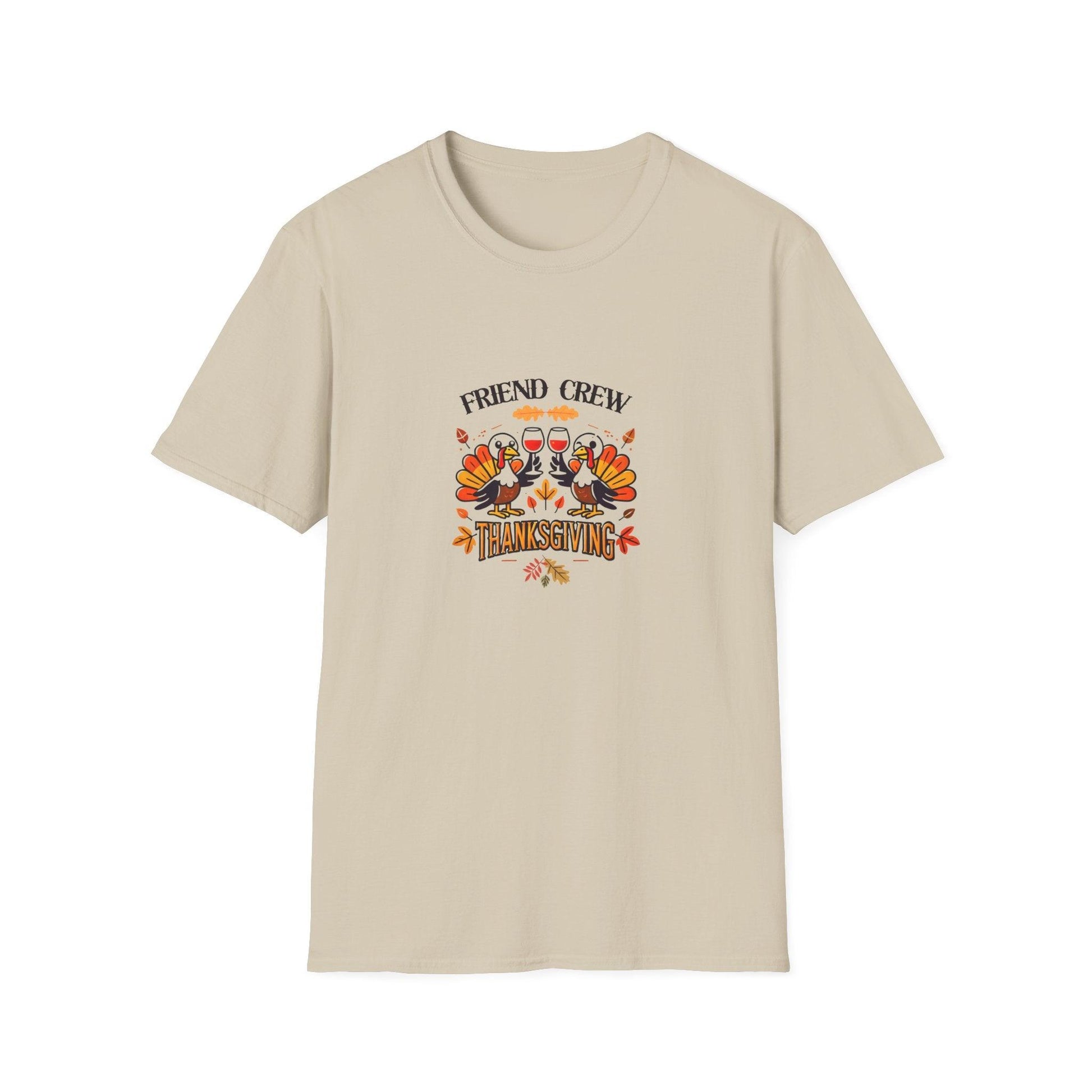 Thanksgiving Friends Crew - Cheers to the Crew! 🦃🥂🍁 Unisex T-Shirt - Whippie's