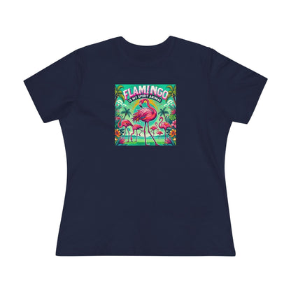 Flamingo is My Spirit Animal - Women's Softstyle Tee - Whippie's