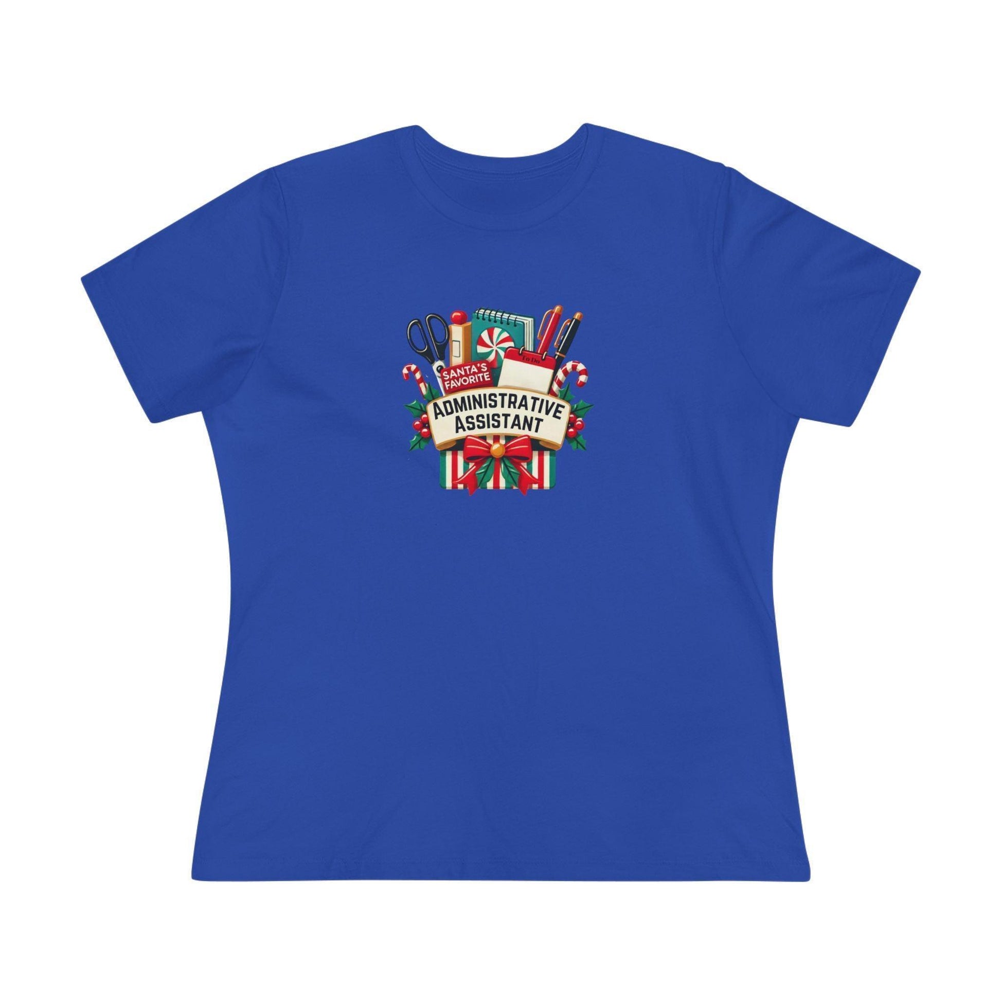 Santa's Favorite Administrative Assistant - Women's Softstyle Tee - Whippie's