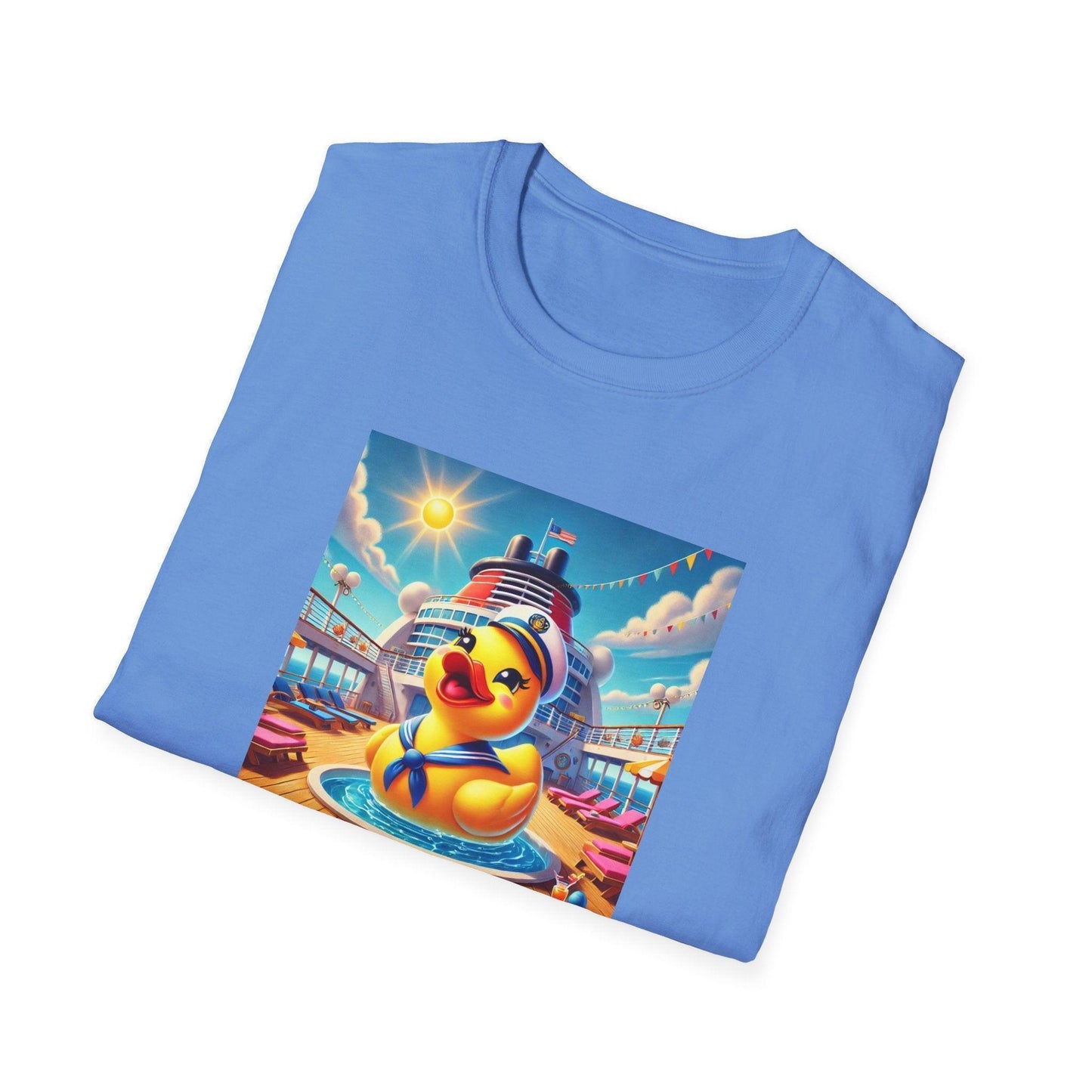 Duck on the Loose! Hilarious Cruise Ship Hide-and-Seek 🛳️ Unisex T-Shirt 🐤 - Whippie's