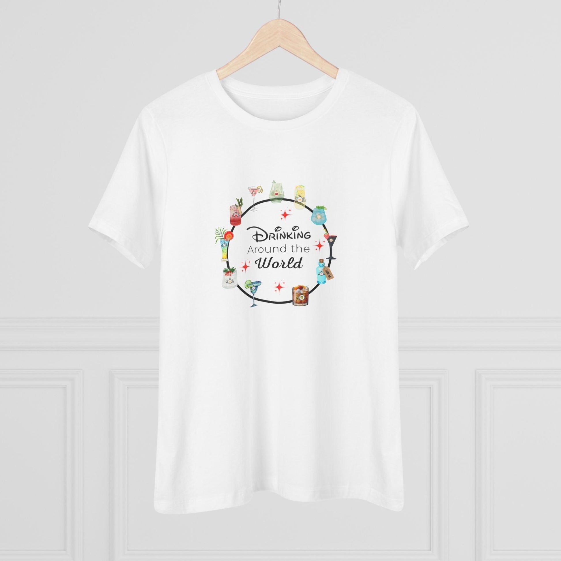 Drinking Around the World - Princess - Women's Softstyle Tee - Whippie's