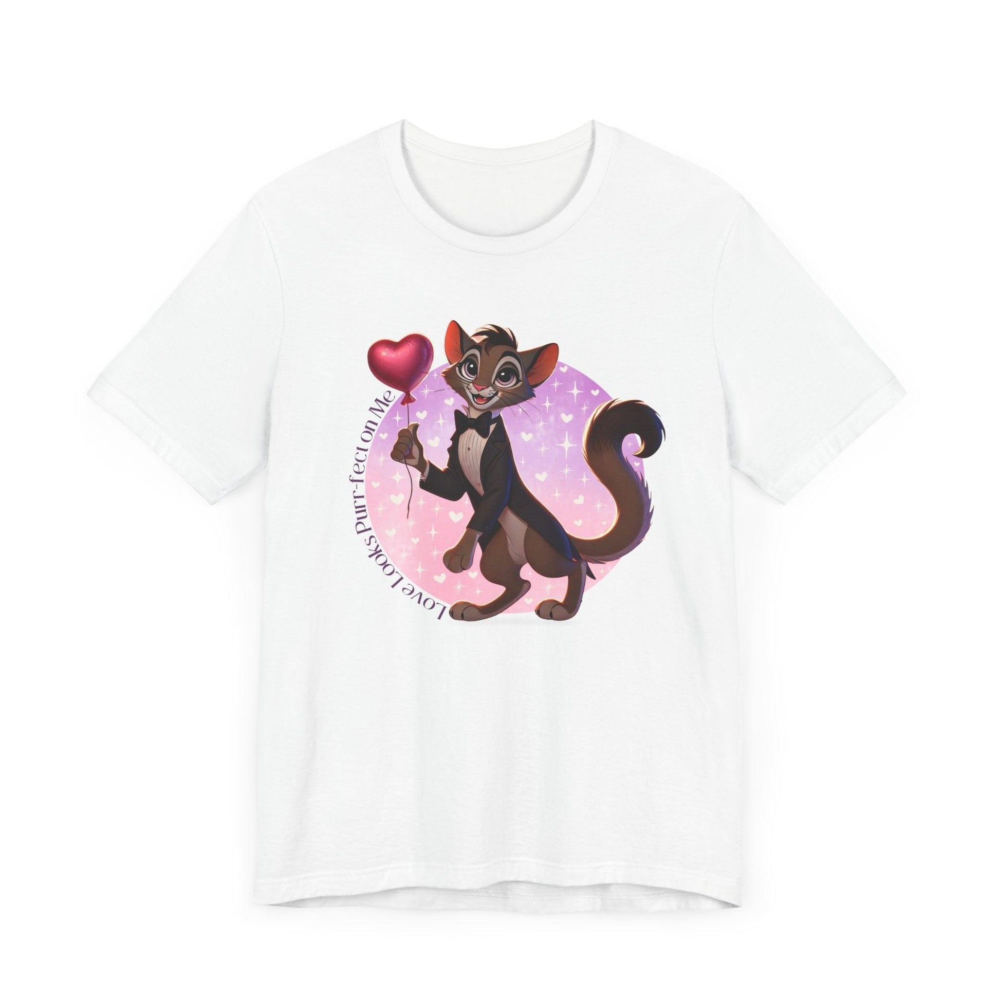 💖 Love Looks Purr-fect on Me 😻 Unisex Jersey Tee ✨ Feline fine and ready to shine! - Whippie's