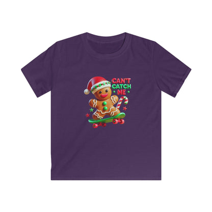 Can't Catch Me! Kids' Tee Gingerbread Man on a Skateboard 🛹💨 - Whippie's