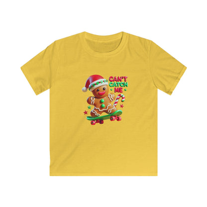 Can't Catch Me! Kids' Tee Gingerbread Man on a Skateboard 🛹💨 - Whippie's