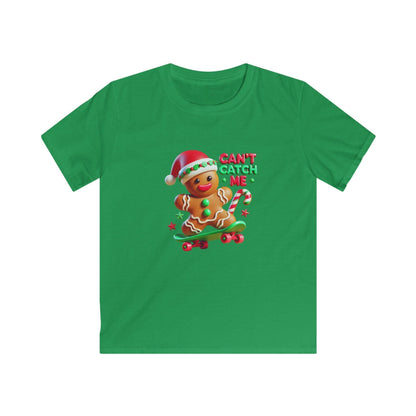 Can't Catch Me! Kids' Tee Gingerbread Man on a Skateboard 🛹💨 - Whippie's