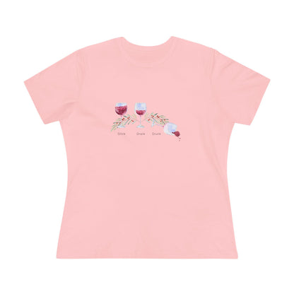 Drink, Drank, Drunk - Christmas Edition - 'Tis the Season to be Tipsy! 🍷🎄 - Women's Softstyle Tee - Whippie's
