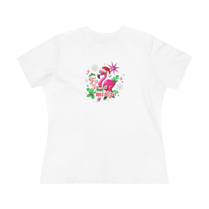 🦩🎅 Fa La La Mingo! ❄️🌟 - Women's Softstyle Tee - Whippie's