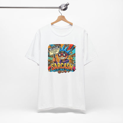 🎭 Sarcasm: It's Better Than Slapping 😉 Unisex Jersey Tee ✨ - Whippie's
