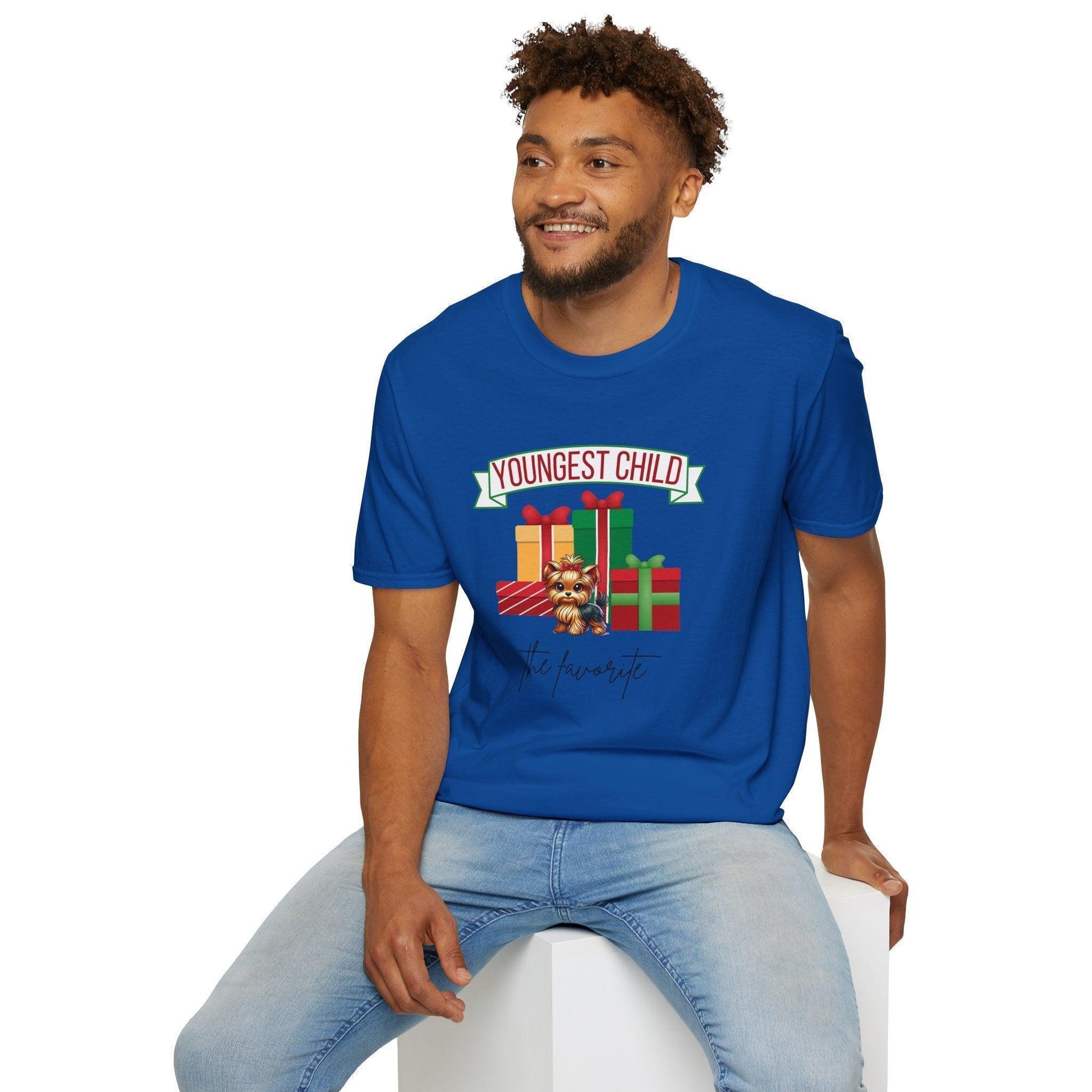 Youngest Child, The Favorite 🎁🐶 Yorkie - Unisex Tee! 🎁👑 - Whippie's