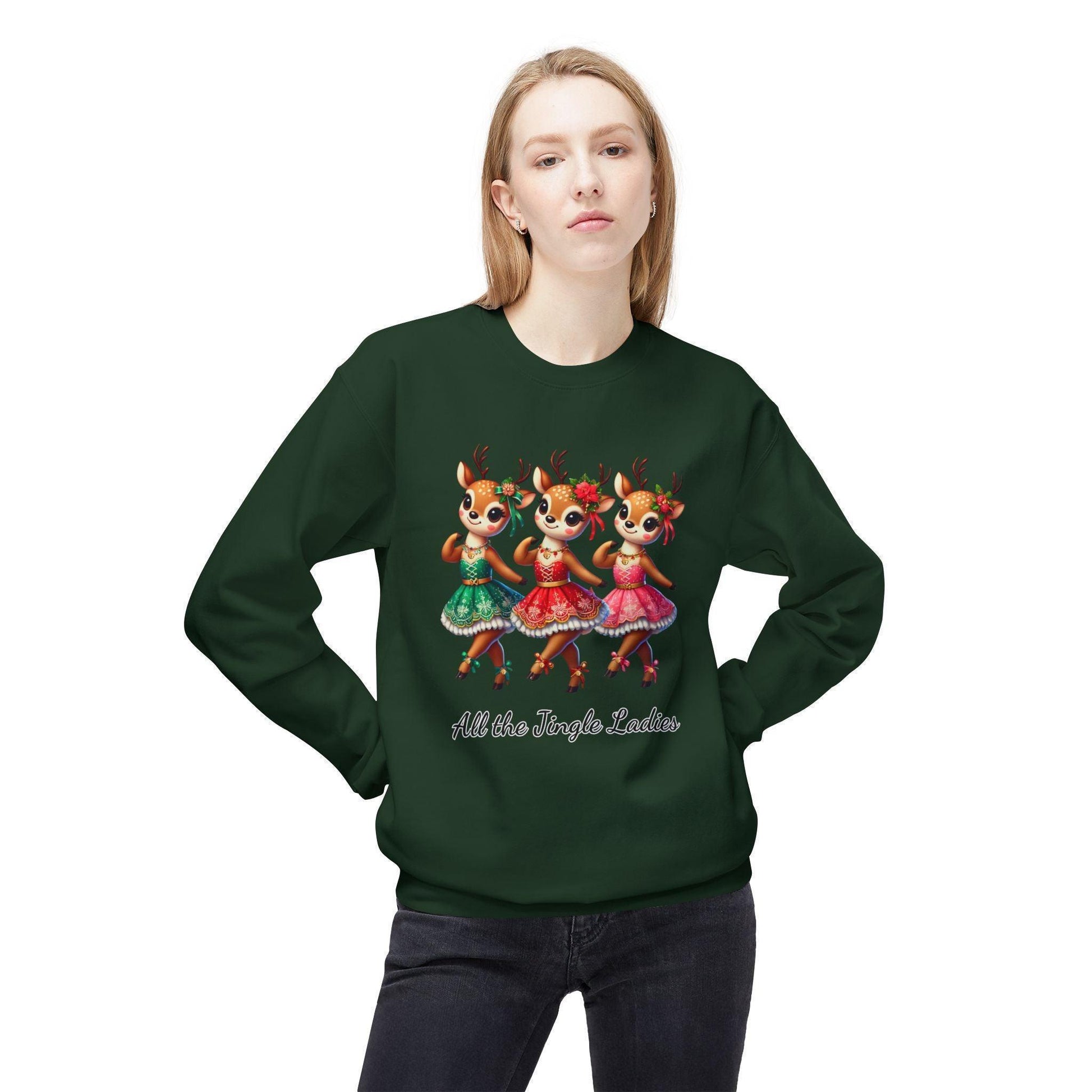All the Jingle Ladies 🦌 🎅 Unisex Fleece Sweatshirt ✨ - Whippie's