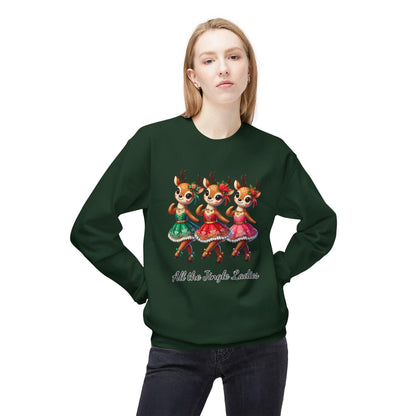 All the Jingle Ladies 🦌 🎅 Unisex Fleece Sweatshirt ✨ - Whippie's