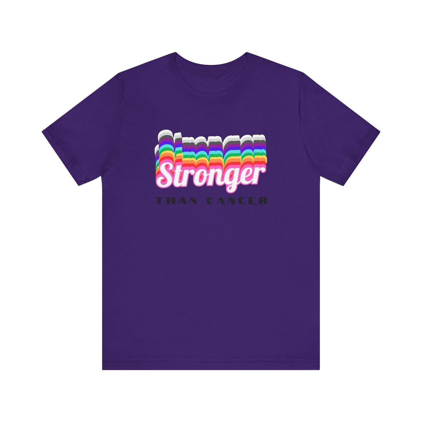 💪 Stronger Than Cancer 🎗️ Unisex Jersey Tee ✨ Show your support, wear your strength. - Whippie's