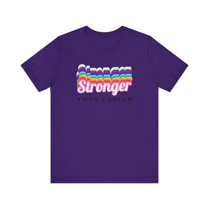 💪 Stronger Than Cancer 🎗️ Unisex Jersey Tee ✨ Show your support, wear your strength. - Whippie's