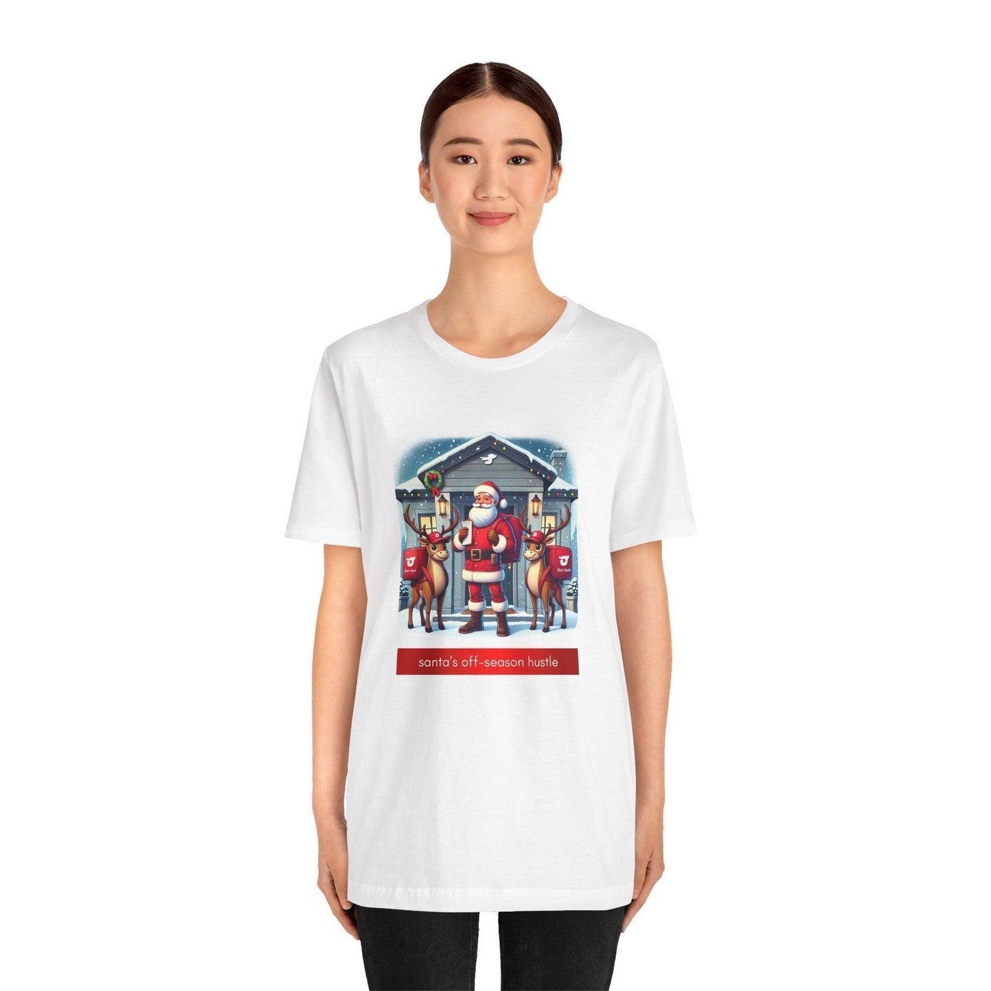🎅 Santa's Off-Season Hustle 🍕 Unisex Tee ✨ Who knew Santa delivered more than presents? - Whippie's