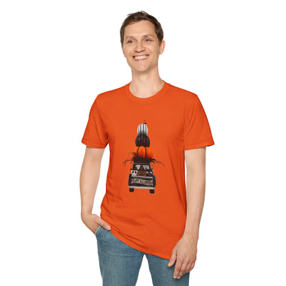 Halloween Truck | Festive Pumpkin Pickup Unisex Tee