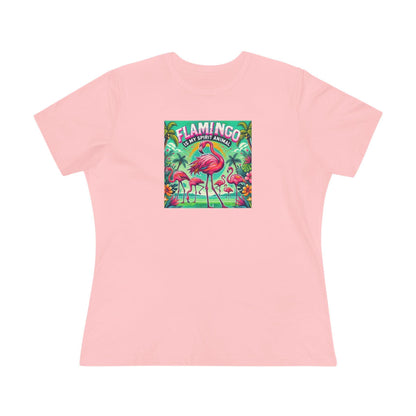 Flamingo is My Spirit Animal - Women's Softstyle Tee - Whippie's