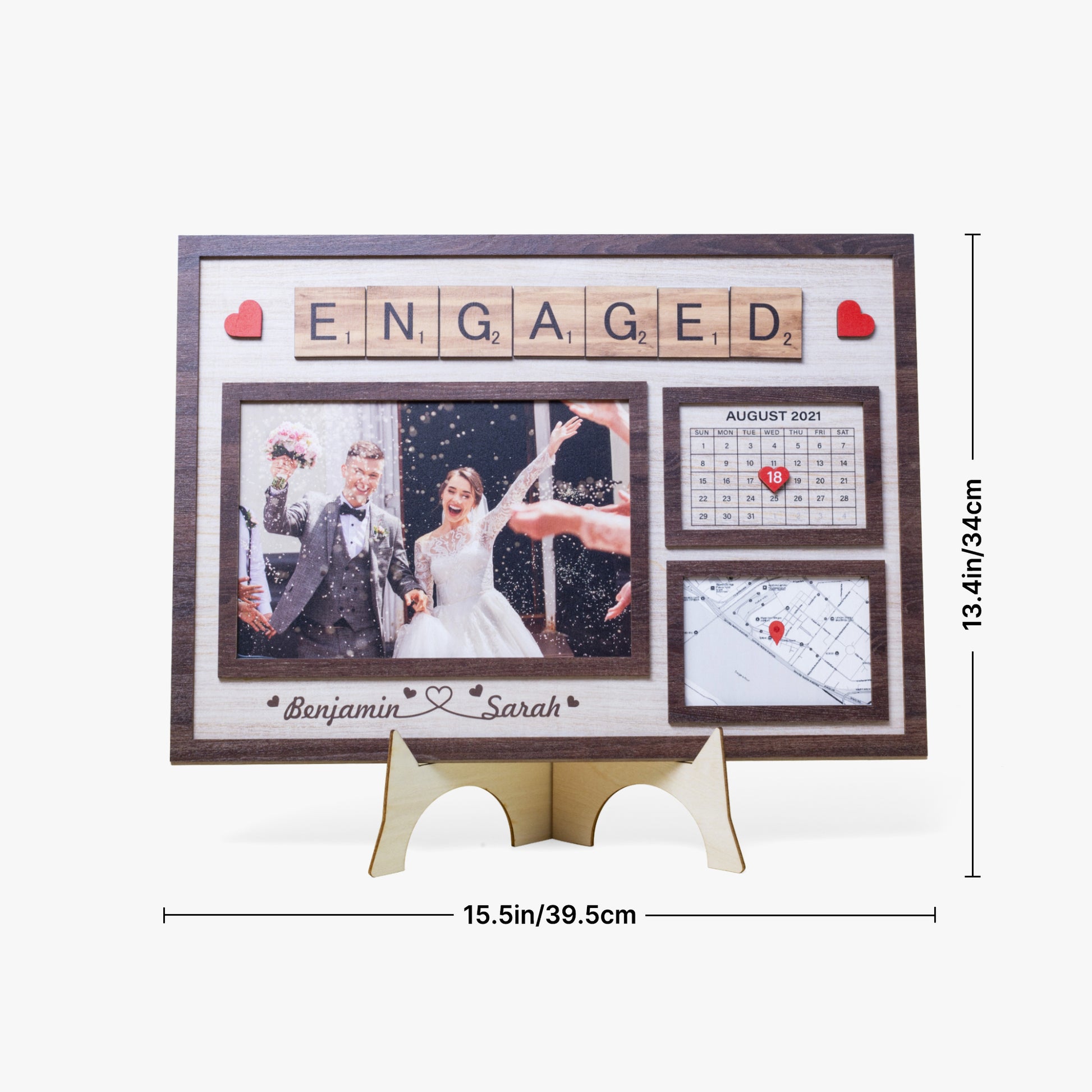 1207. Special Event Frame – Engagement, Wedding, Anniversary Gift - Personalizable - Whippie's