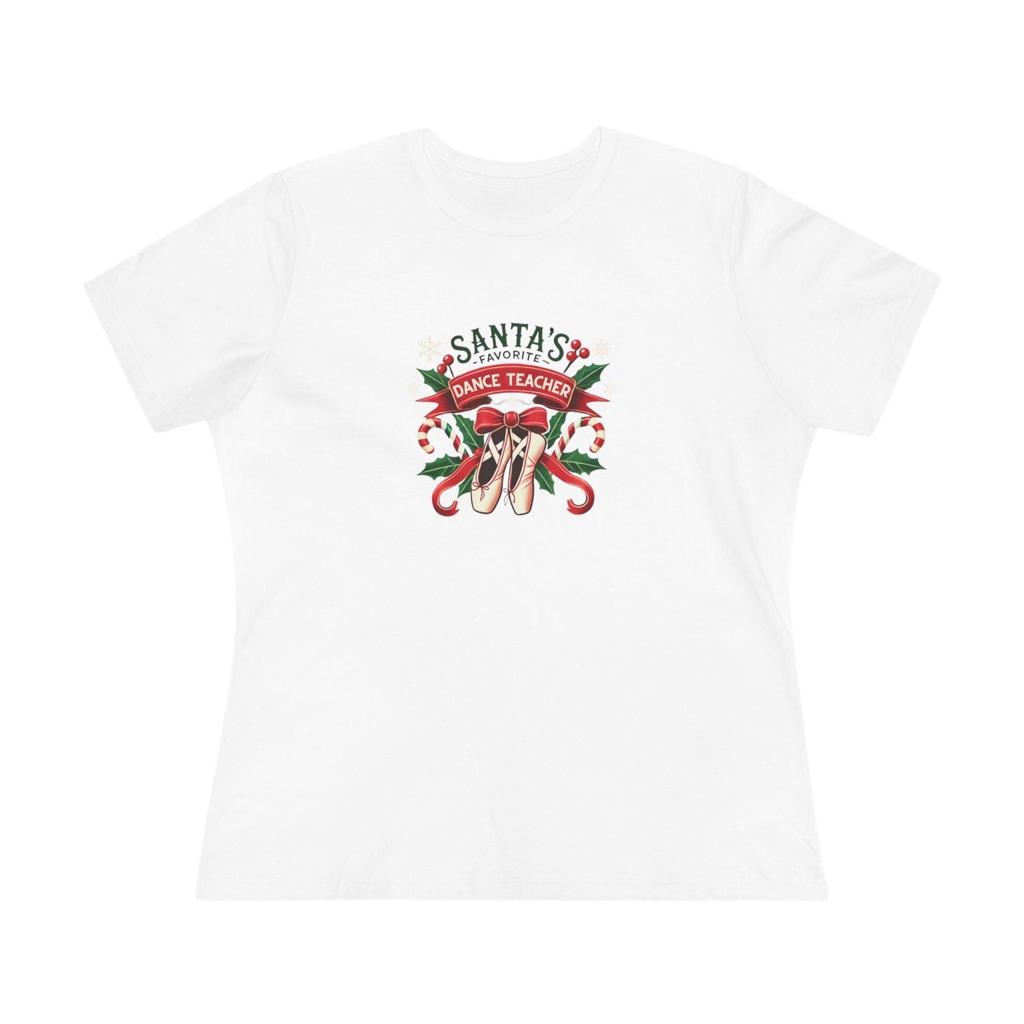 Santa's Favorite Dance Teacher Women's Softstyle Tee