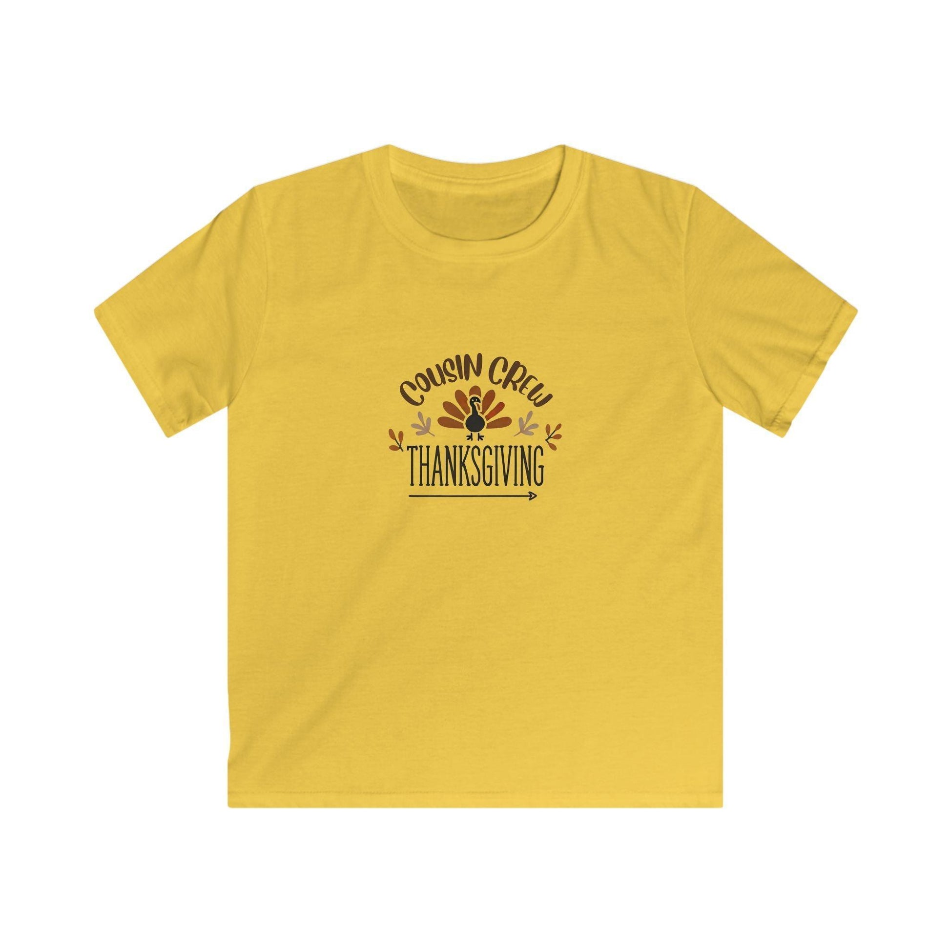 Thanksgiving Cousin Crew - Kids Softstyle Tee - Whippie's