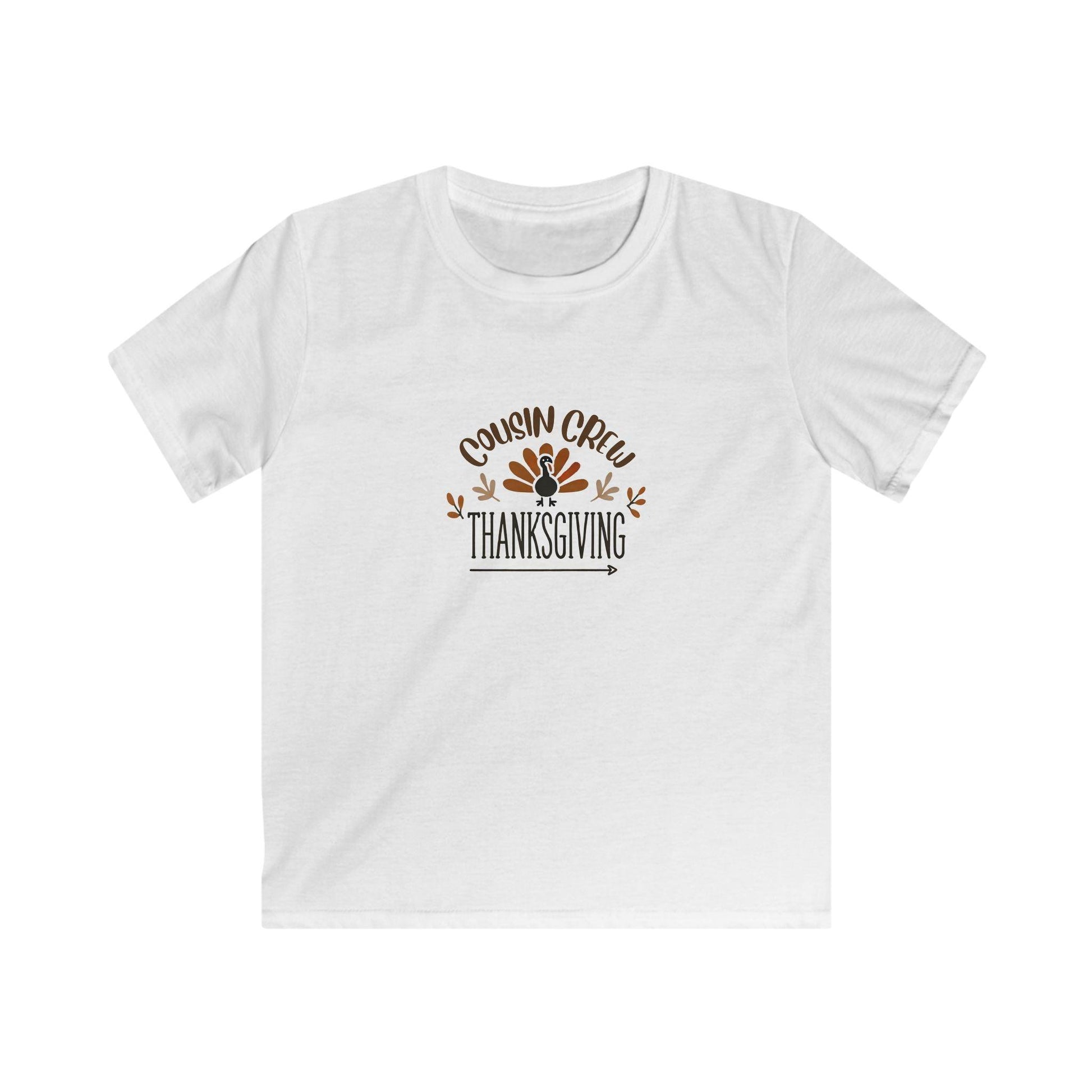 Thanksgiving Cousin Crew - Kids Softstyle Tee - Whippie's
