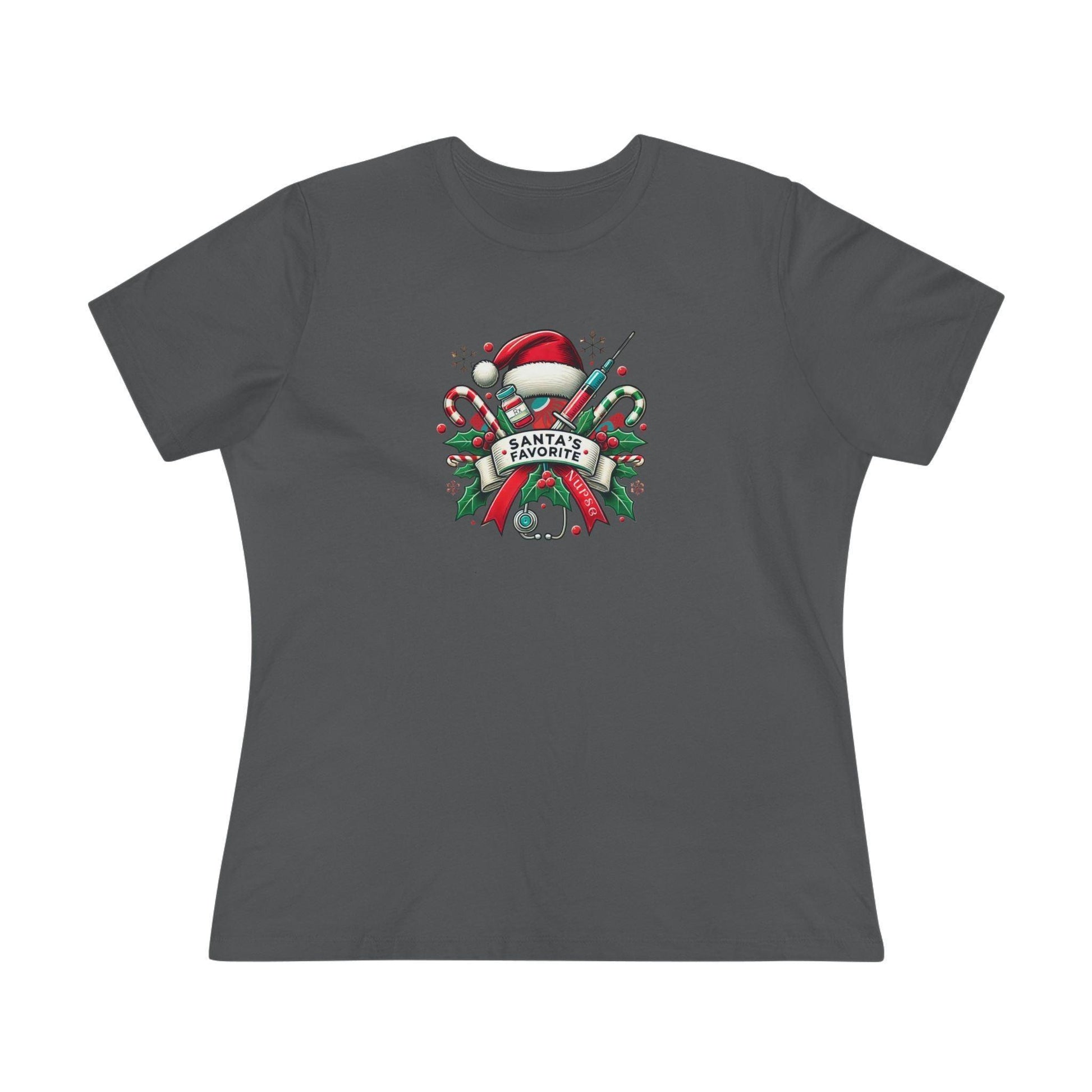 Santa's Favorite School Nurse - Women's Softstyle Tee - Whippie's