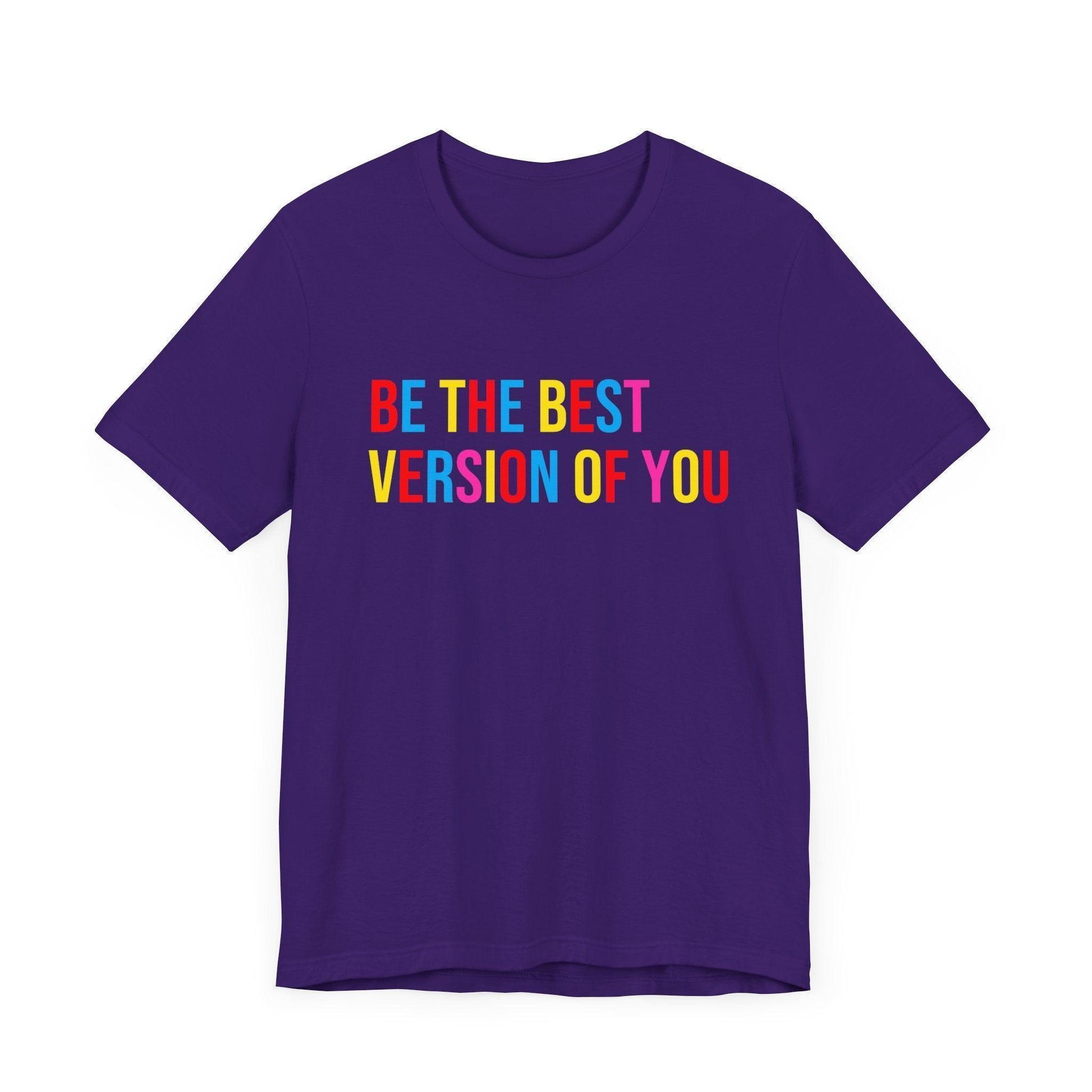 ✨ BE THE BEST VERSION OF YOU ✨ Unisex Jersey Tee 🌈 - Whippie's