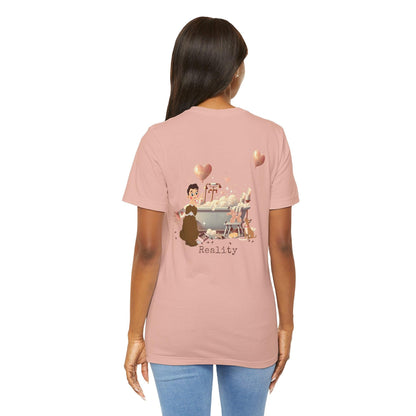 💖 My Valentine's Plan vs. Reality 🛁 Unisex Jersey Tee ✨ Expectation vs. Reality, the Valentine's Day edition! - Whippie's
