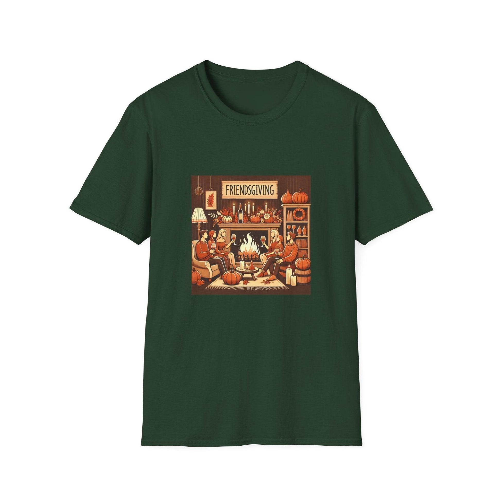 Friendsgiving Vibes - Gather & Give Thanks! 🍷🍂 Unisex T-Shirt - Whippie's