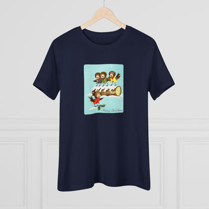Merry Christmas Song Birds - Women's Tee - Whippie's