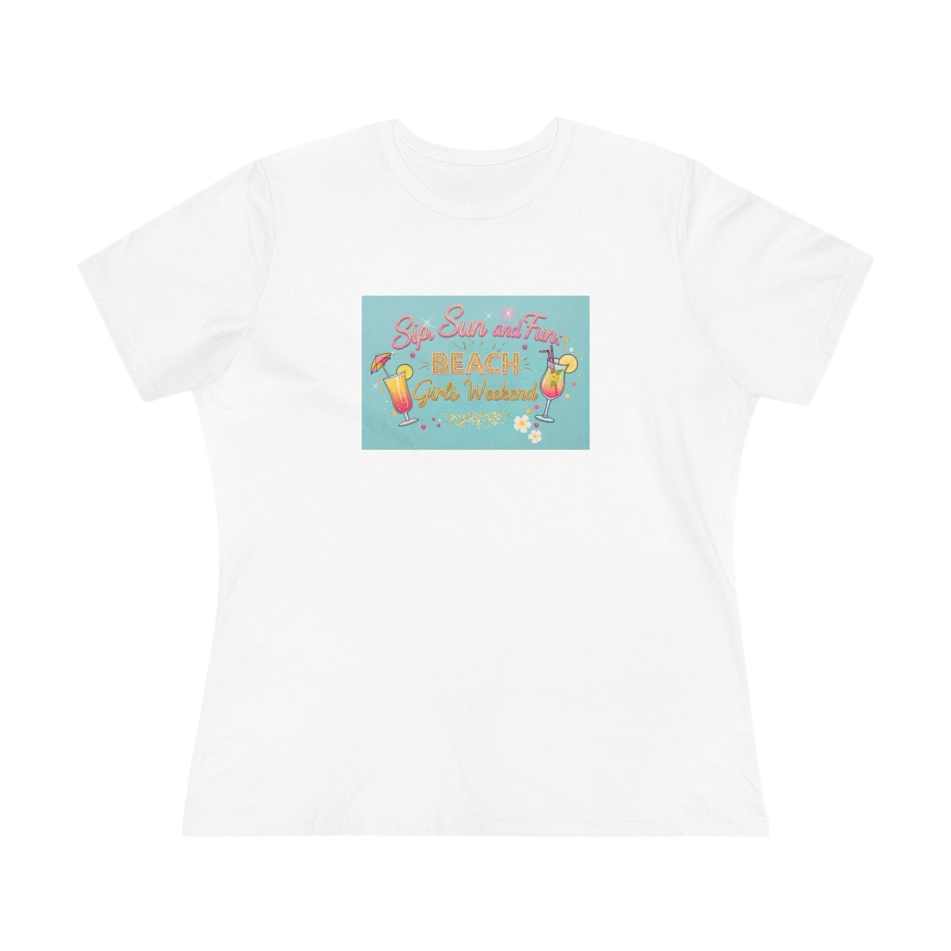 Sun, Sips, and Fun Beach Girls' Weekend - Women's Softstyle Tee - Whippie's