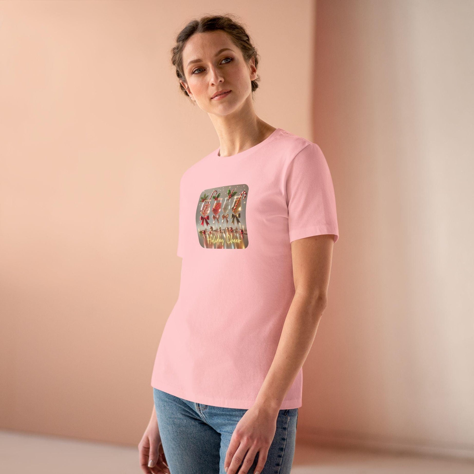 Holiday Cheer - Sip, Smile, Repeat 🥂🎄 - Women's Softstyle Tee - Whippie's