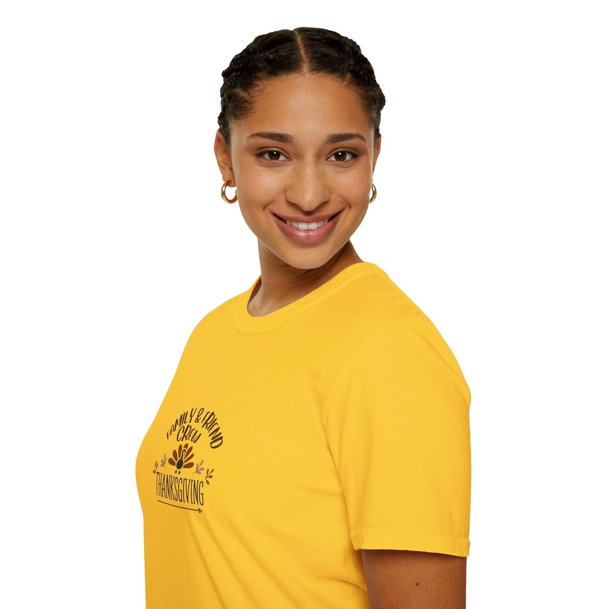 Thanksgiving Family & Friends Crew - Gobble 'Til You Wobble with Your Favorite Crew! 🦃🍁 Unisex T-Shirt - Whippie's