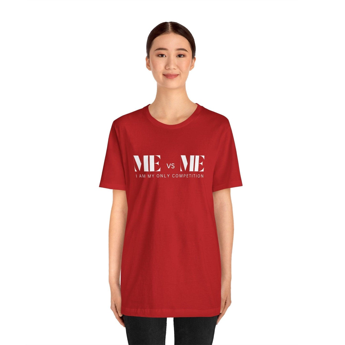 🔥 ME vs ME, I am my Only Competition 💪 Unisex Jersey Tee ✨ Challenge yourself, conquer your goals! - Whippie's