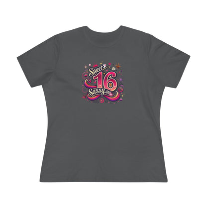 Sweet, Sassy, and 16 - Celebrate in Style! 🎉 - Women's Softstyle Tee - Whippie's
