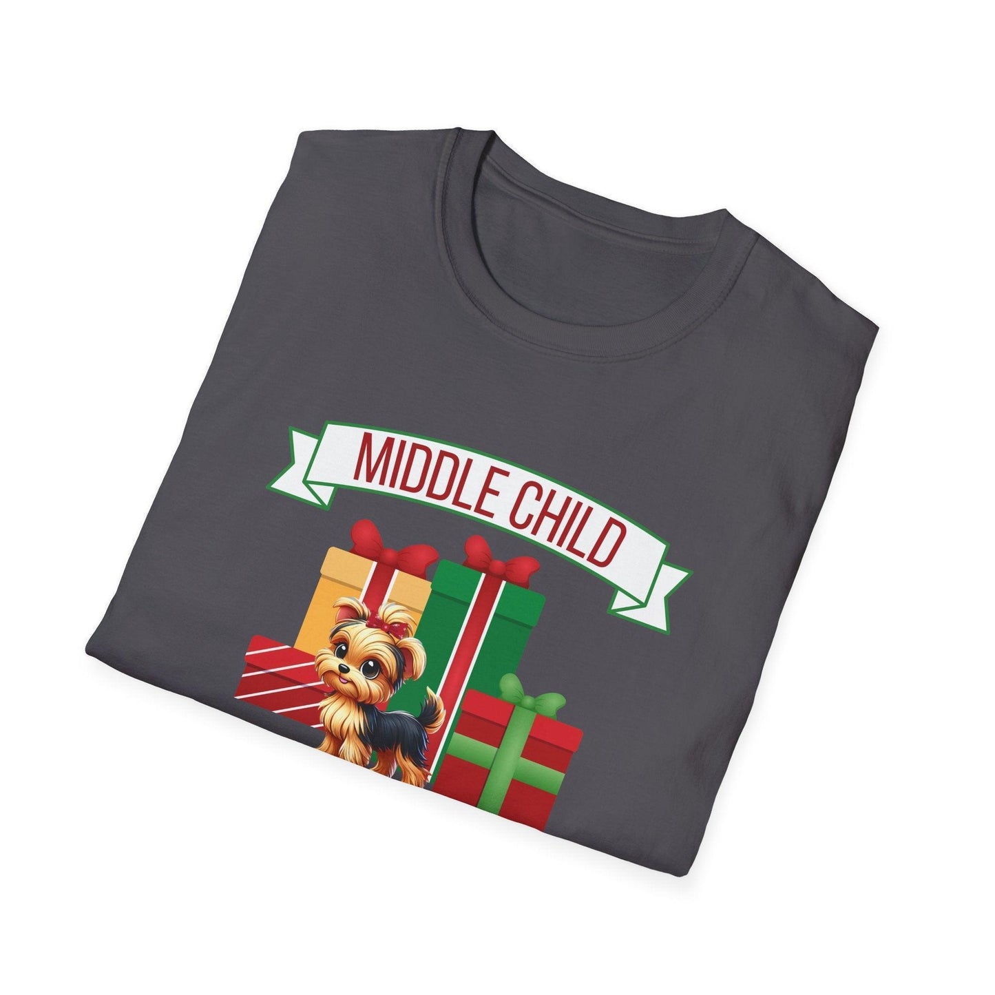 Middle Child, The Favorite 🎁🐶 Yorkie - Unisex Tee! 🎁👑 - Whippie's