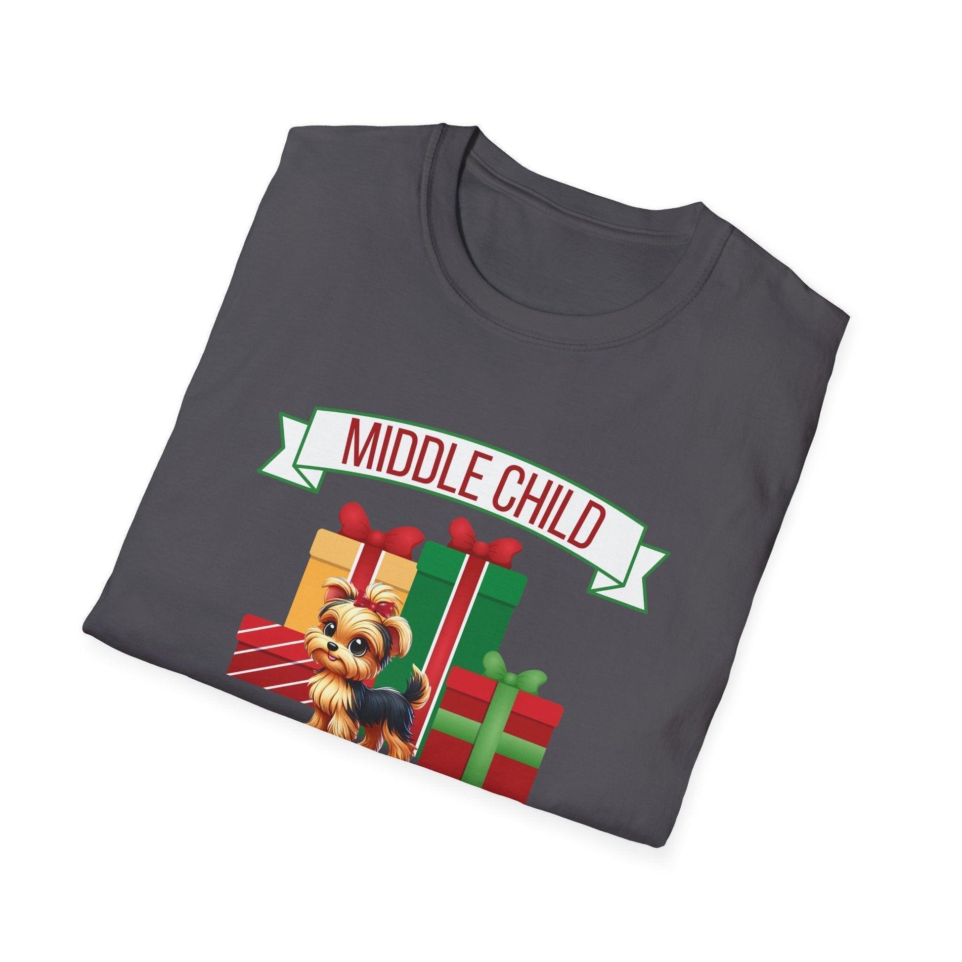 Middle Child, The Favorite 🎁🐶 Yorkie - Unisex Tee! 🎁👑 - Whippie's