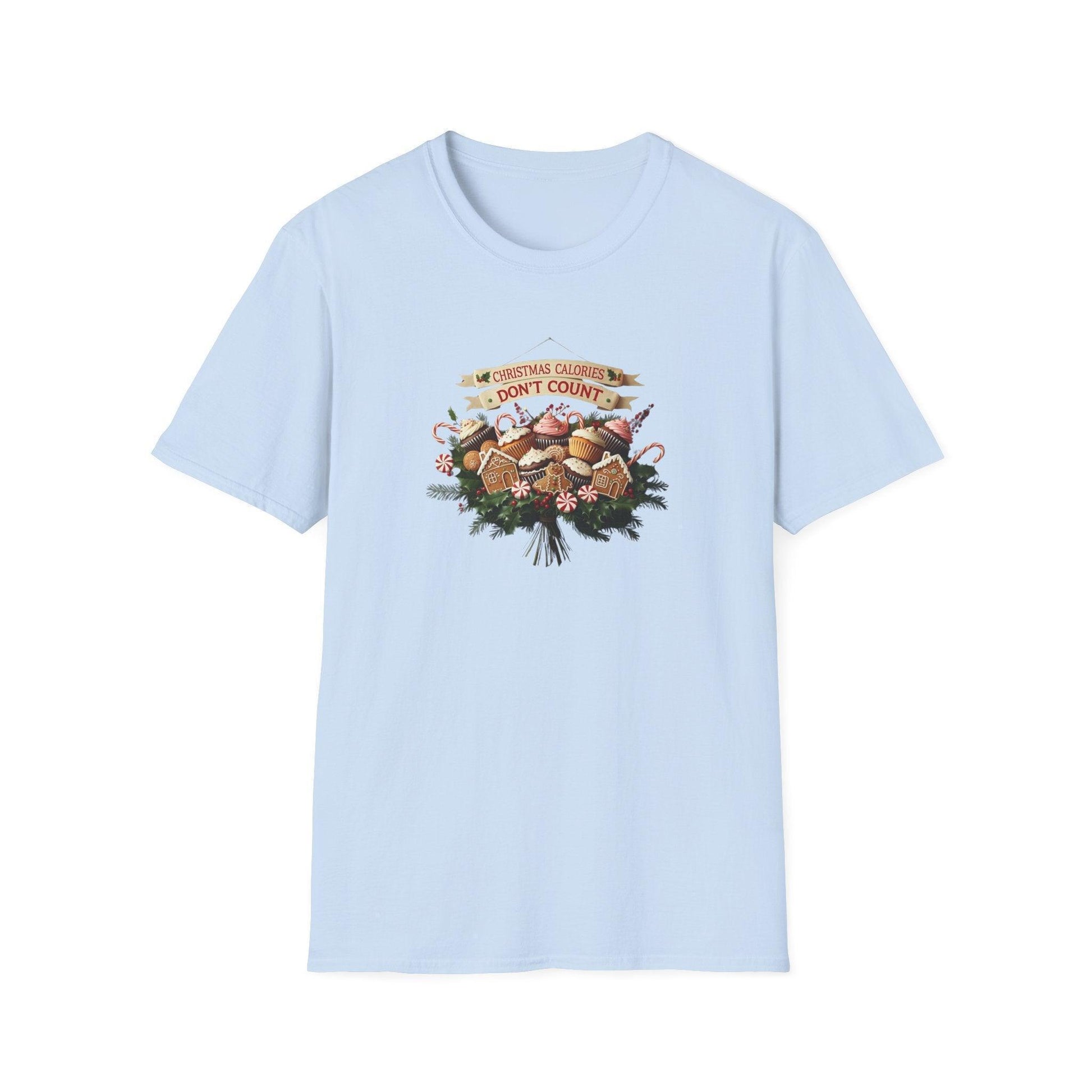 Christmas Calories Don't Count 🎅🎄 - Unisex Softstyle T-Shirt 🍪🎁 - Whippie's
