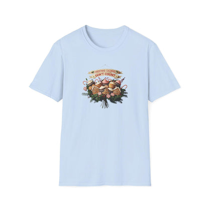 Christmas Calories Don't Count 🎅🎄 - Unisex Softstyle T-Shirt 🍪🎁 - Whippie's