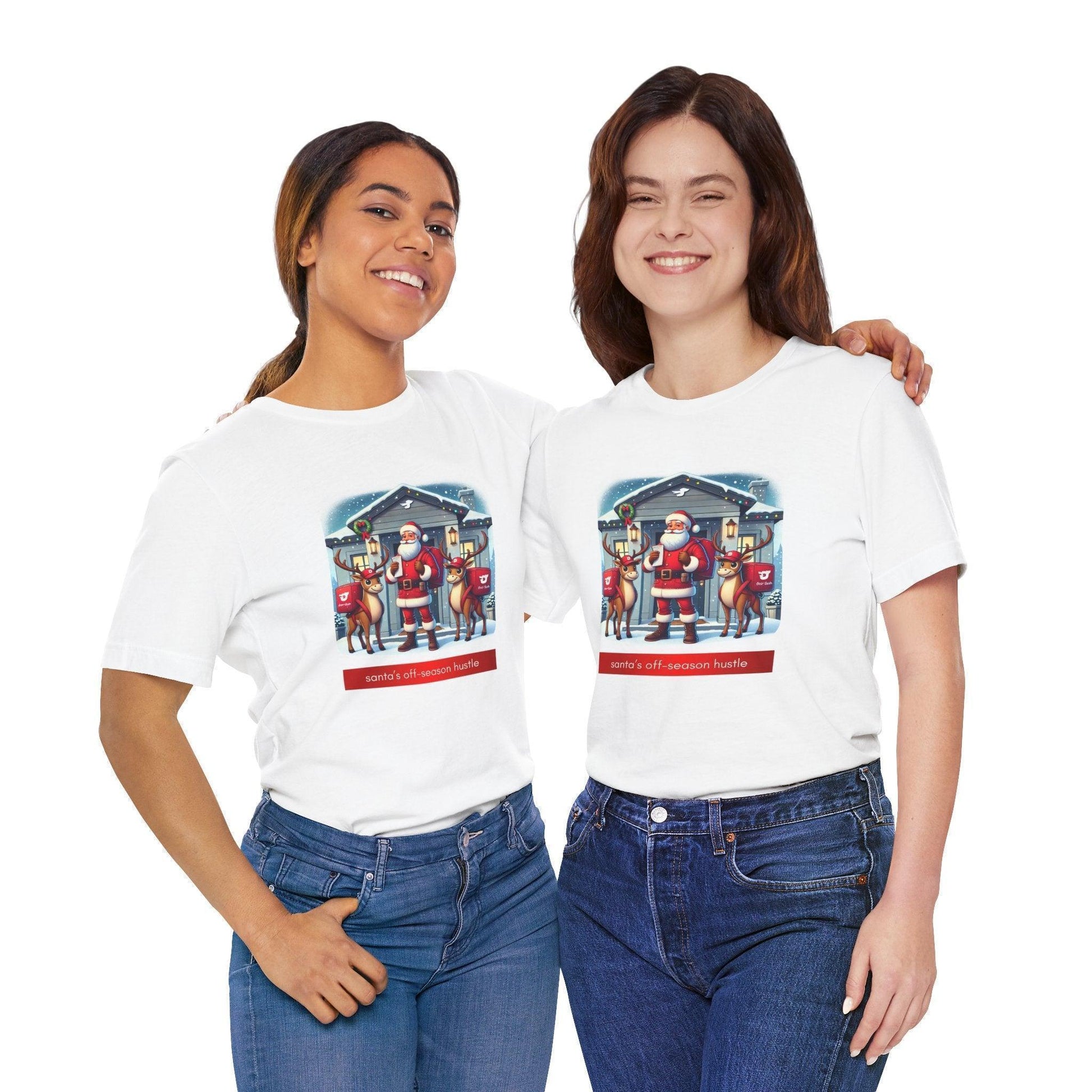 🎅 Santa's Off-Season Hustle 🍕 Unisex Tee ✨ Who knew Santa delivered more than presents? - Whippie's