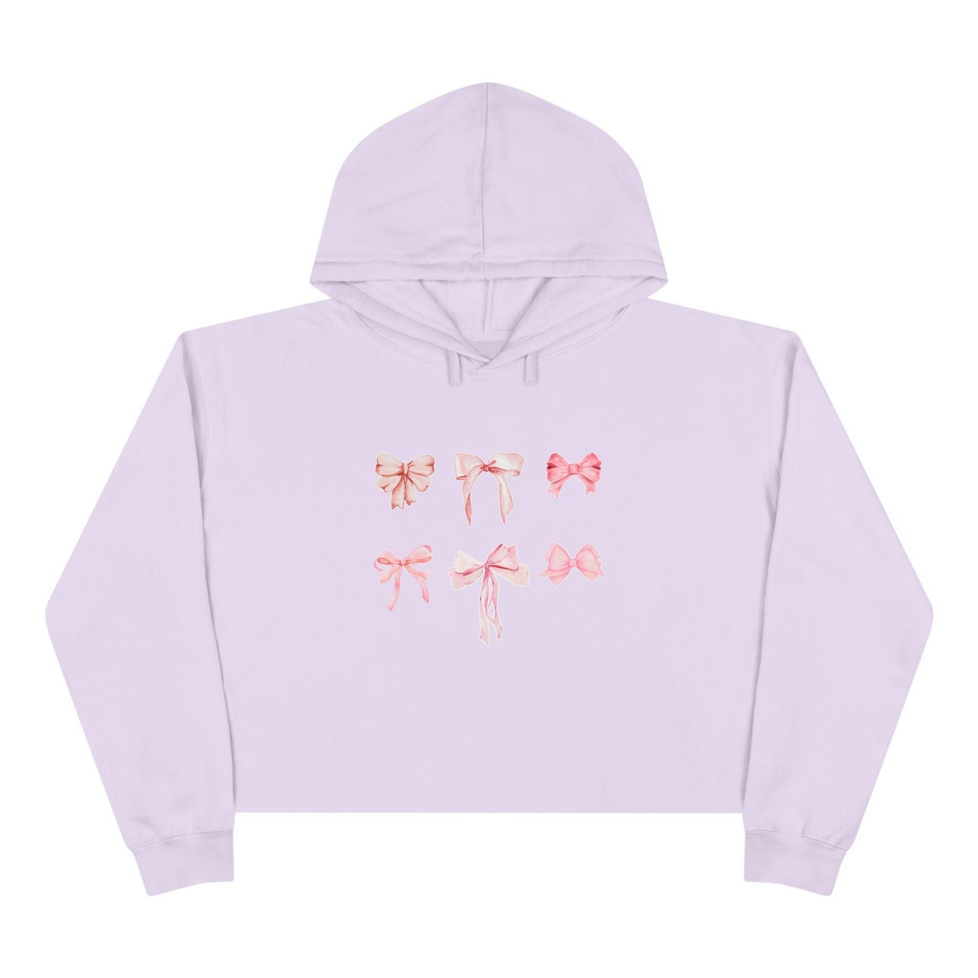 Pink Bow Power Cropped Hoodie - Bow-tiful and Cozy 🎀💖 - Whippie's