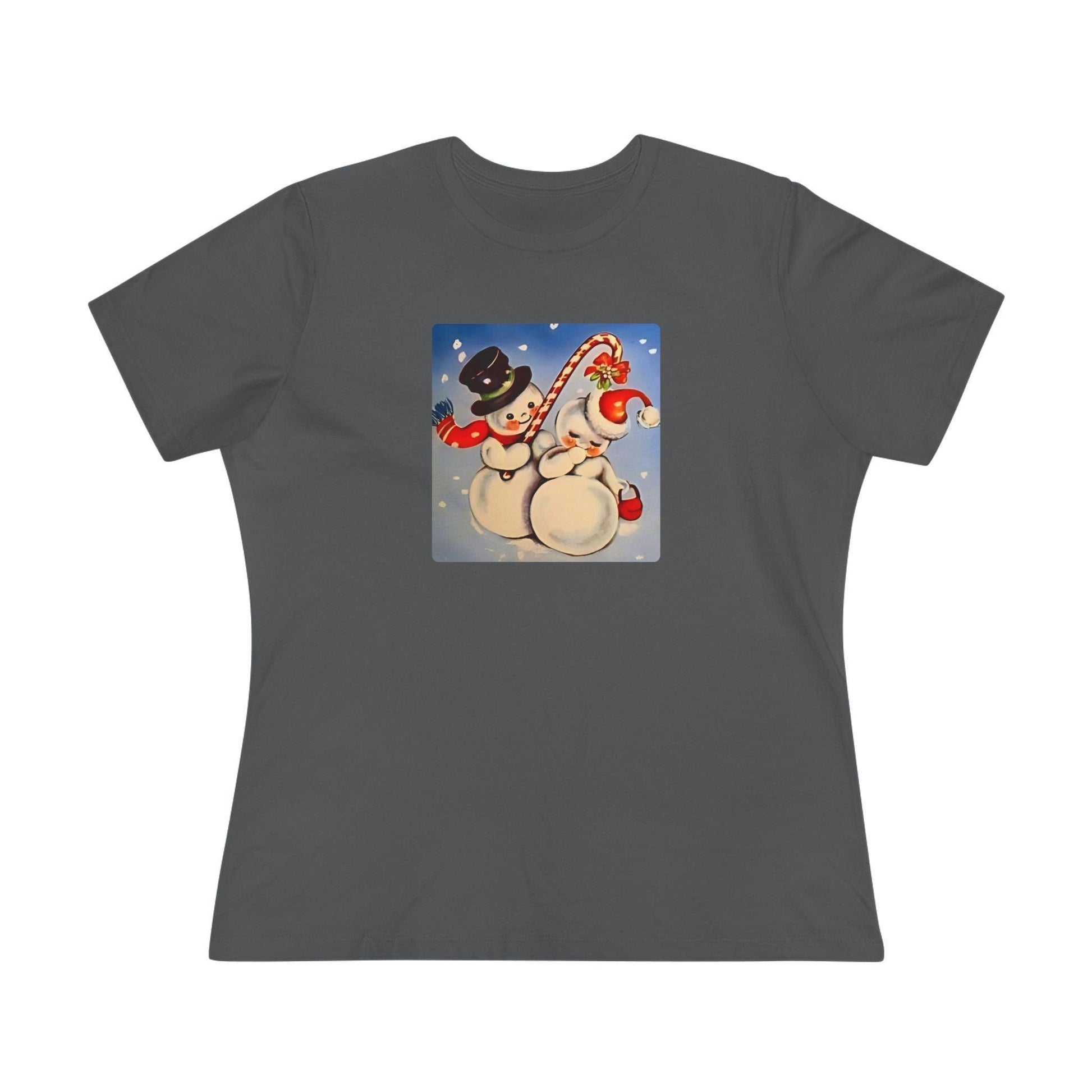 Snow Couple Mistletoe - Women's Softstyle Tee - Whippie's