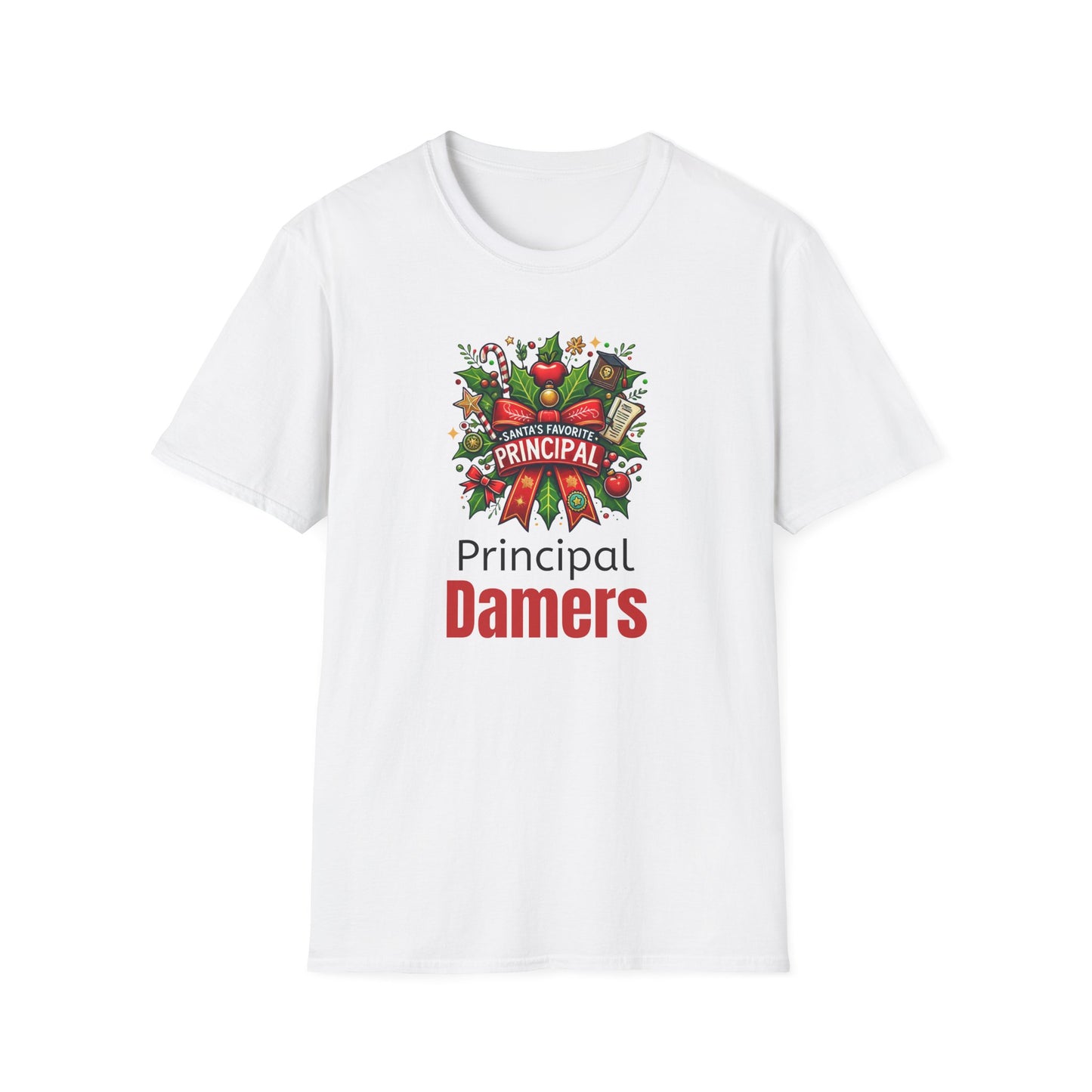 Santa’s Favorite School Principal Christmas Shirt | Unisex Tee