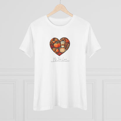 My True Love, Pumpkin Spice and Everything Nice - Women's Softstyle Tee - Whippie's