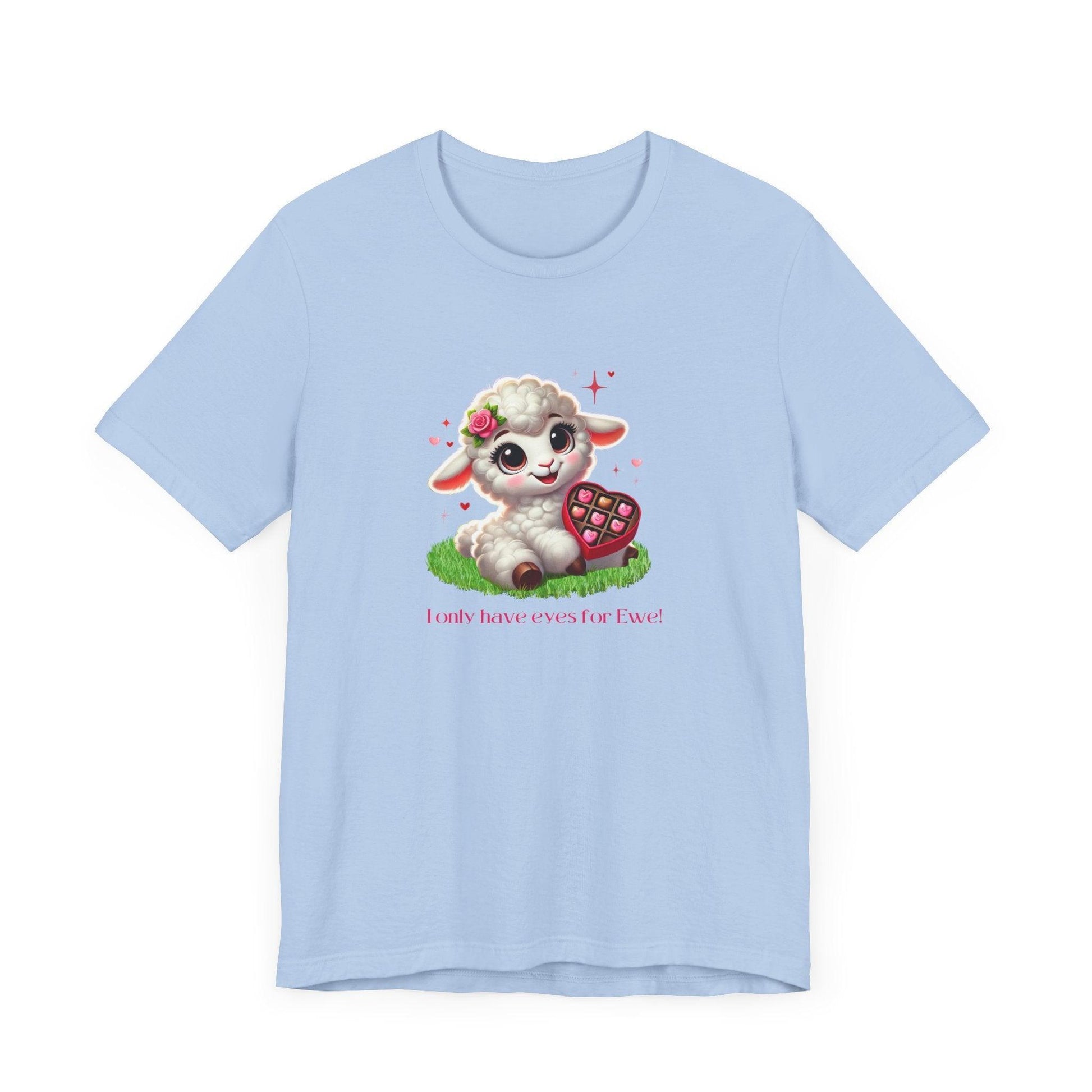 💖 I Only Have Eyes for Ewe! 🐑 Unisex Jersey Tee ✨ Spread the love this Valentine's Day! - Whippie's